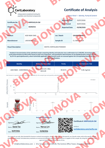 Certificado COA