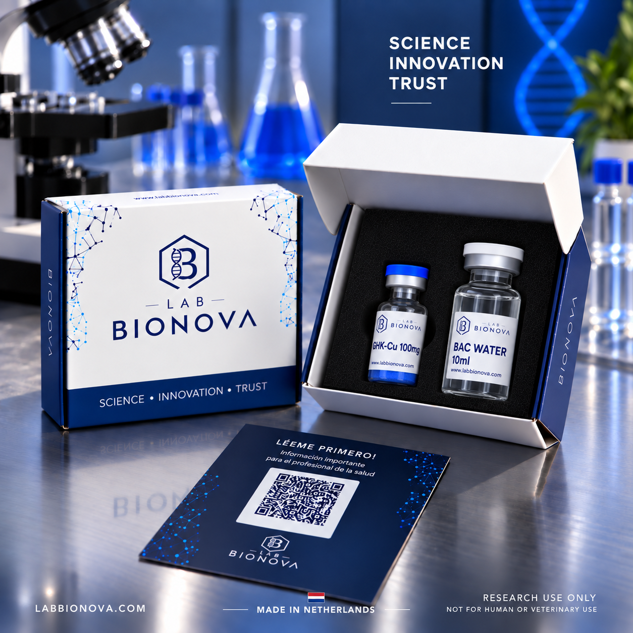 Protocolo GHK-Cu 100mg + Agua Bacteriostática 10ml