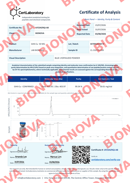 Certificado COA