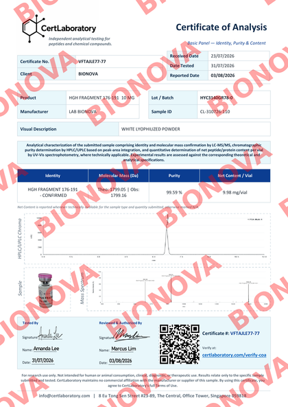 Certificado COA