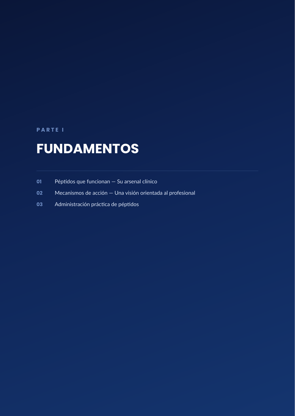 Manual "Medicina Peptídica" / "Ciencia clínica, mecanismo y aplicación terapéutica de precisión"