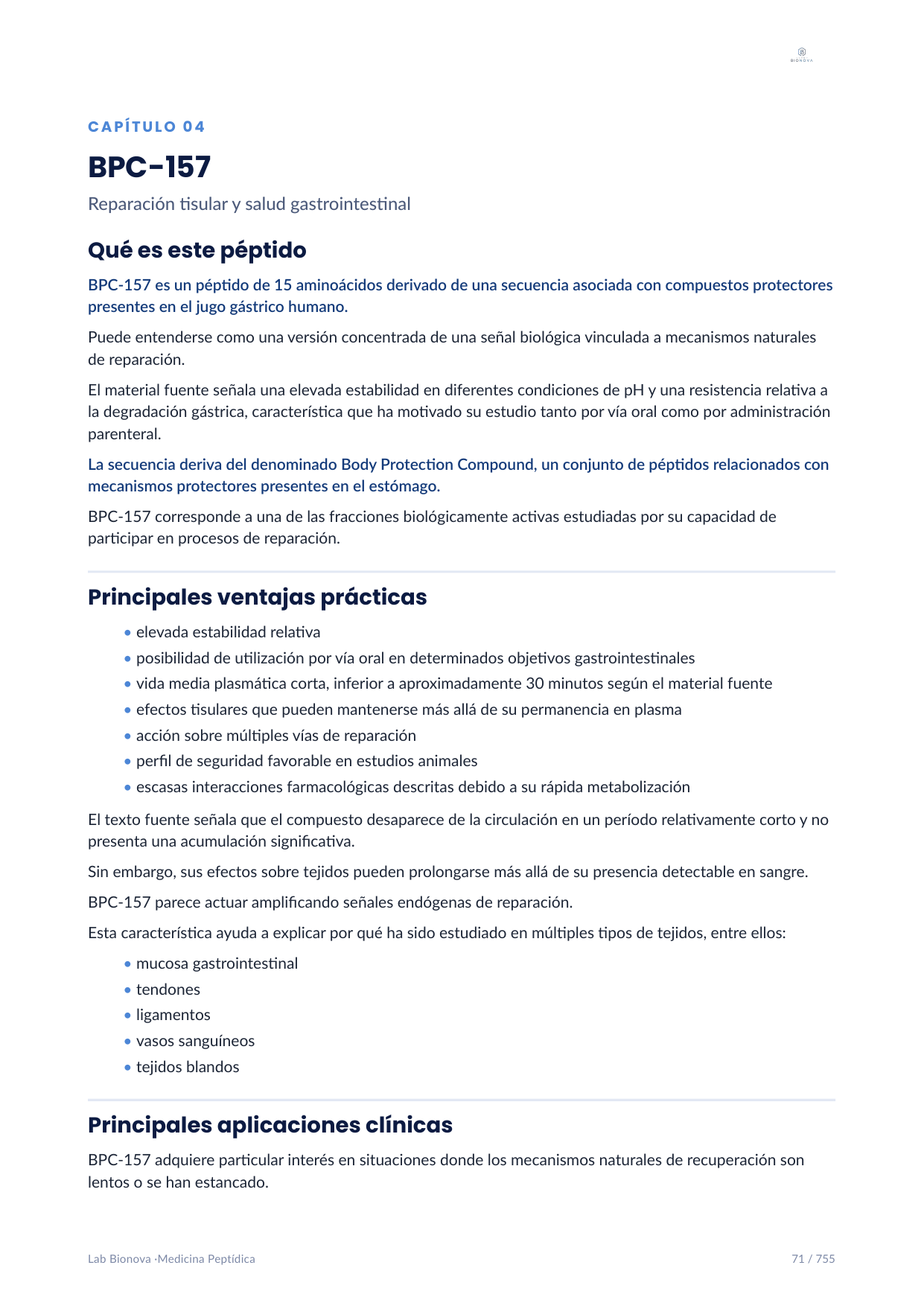 Manual "Medicina Peptídica" / "Ciencia clínica, mecanismo y aplicación terapéutica de precisión"