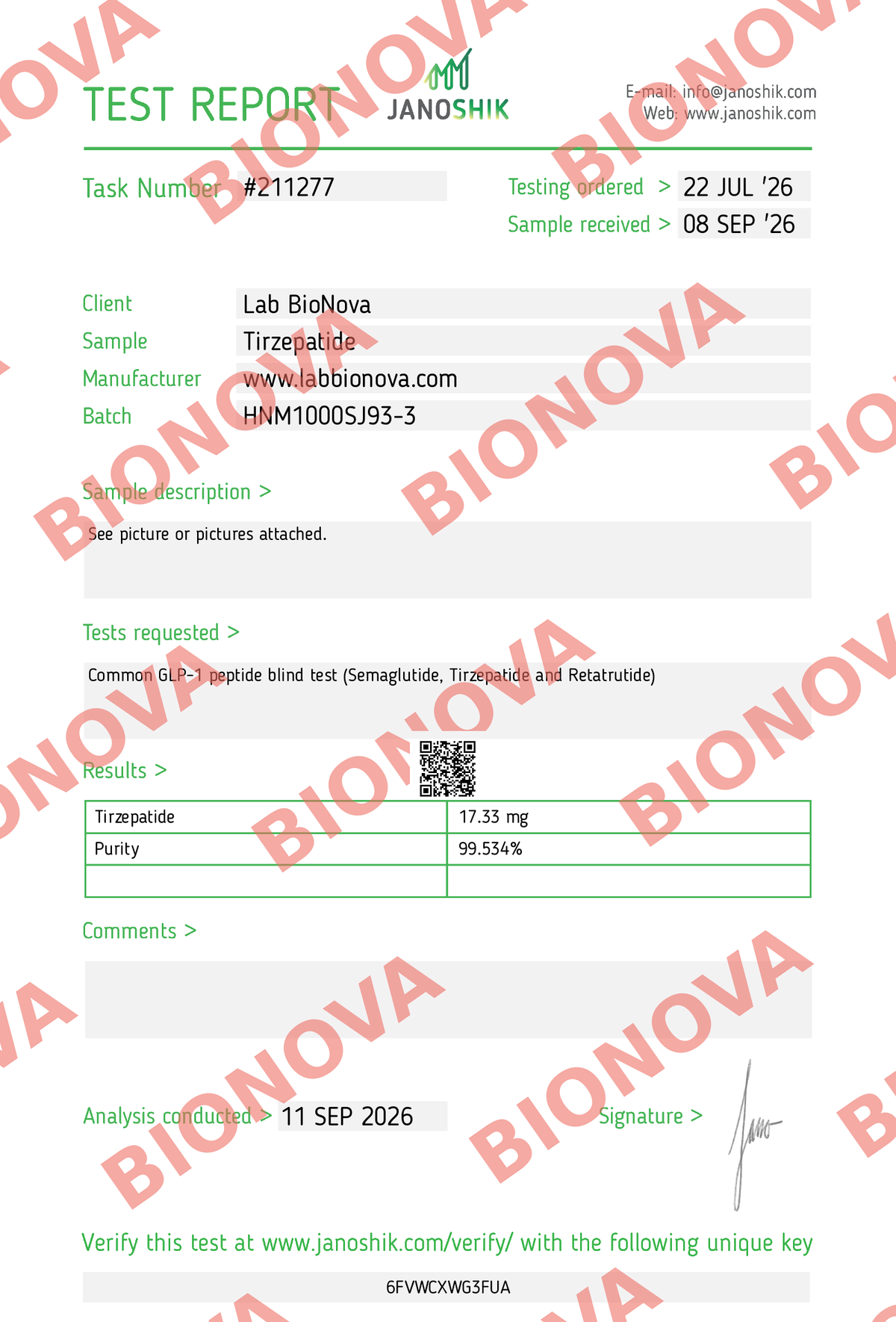 Certificado COA