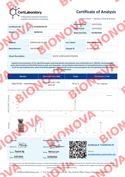 Certificado COA